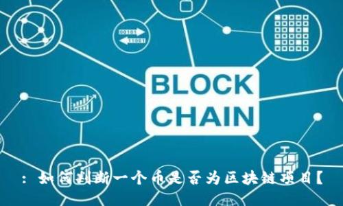 : 如何判断一个币是否为区块链项目？
